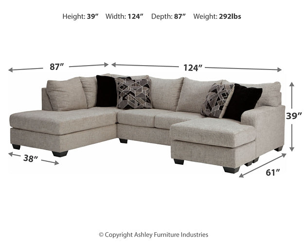 Megginson 2-Piece Sectional with Chair and Ottoman Royal Furniture