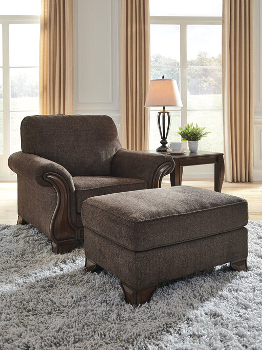 Miltonwood Chair and Ottoman Royal Furniture