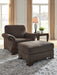 Miltonwood Chair and Ottoman Royal Furniture