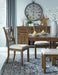 Moriville Dining Table and 4 Chairs and Bench Royal Furniture