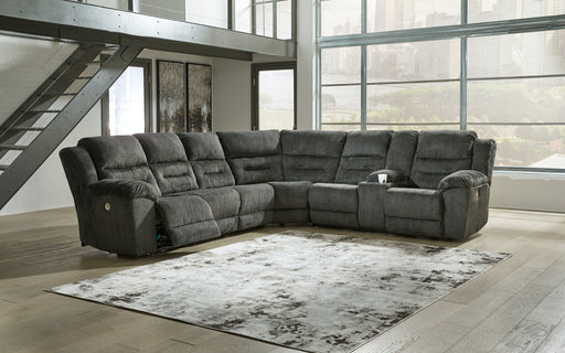 Nettington 4-Piece Power Reclining Sectional Royal Furniture