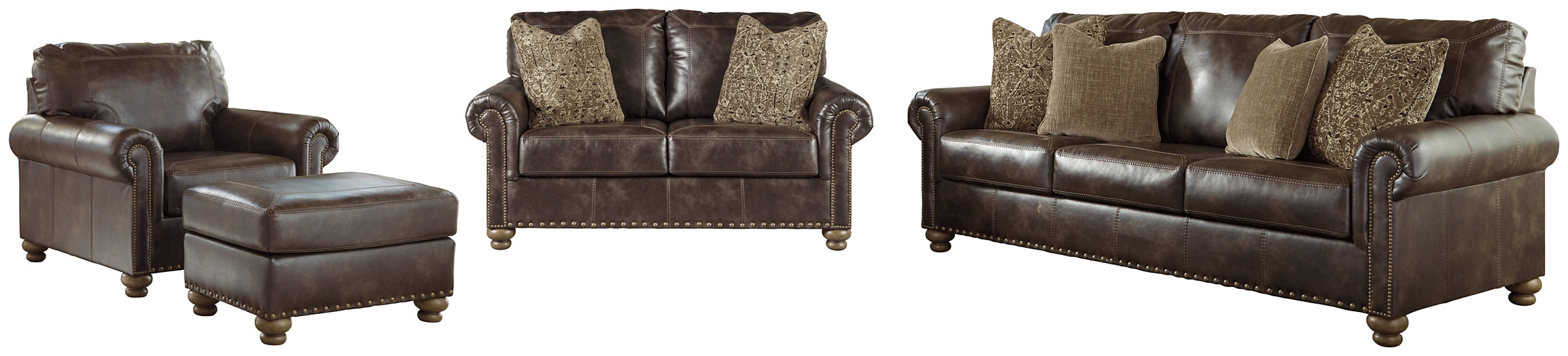 Nicorvo Sofa, Loveseat, Chair and Ottoman Royal Furniture