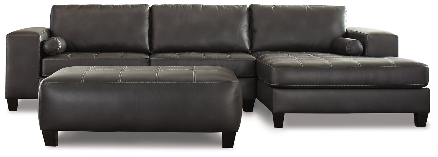 Nokomis 2-Piece Sectional with Ottoman Royal Furniture