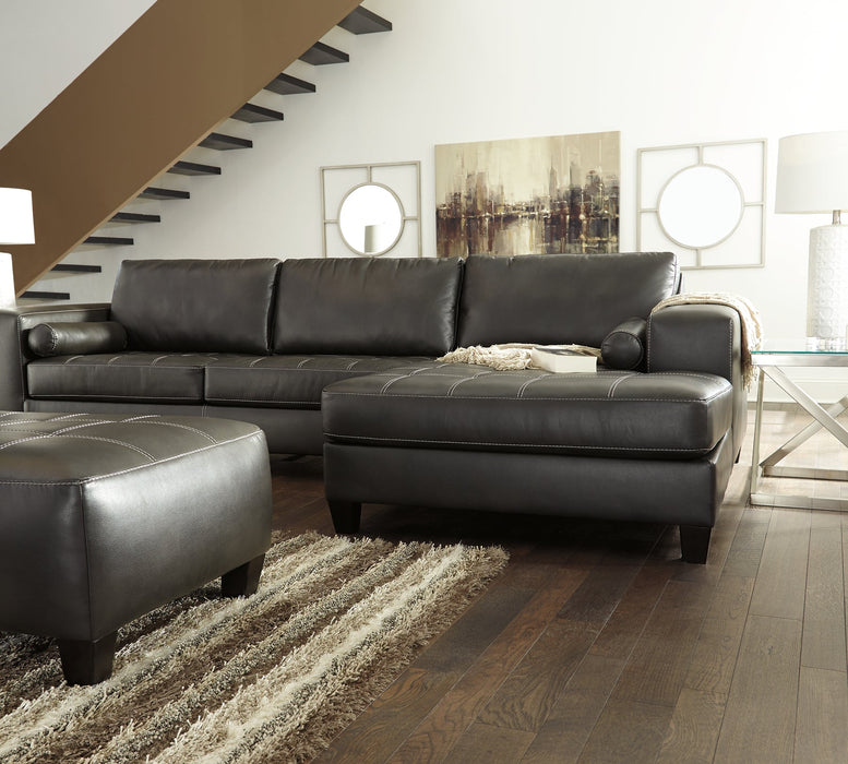 Nokomis 2-Piece Sectional with Ottoman Royal Furniture