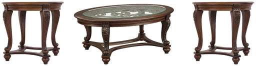 Norcastle Coffee Table with 2 End Tables Royal Furniture