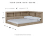 Oliah Twin Bookcase Storage Bed Royal Furniture