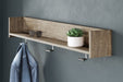 Oliah Wall Mounted Coat Rack w/Shelf Royal Furniture