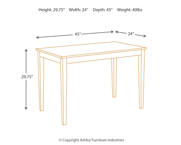 Kimonte Rectangular Dining Room Table