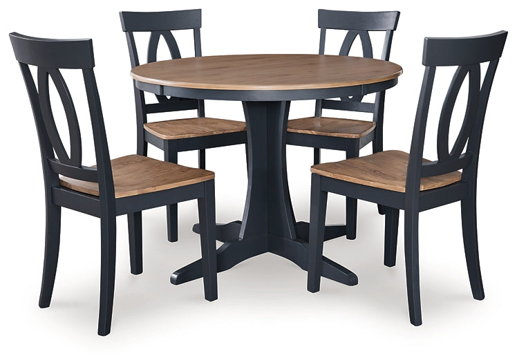 Landocken Dining Table and 4 Chairs