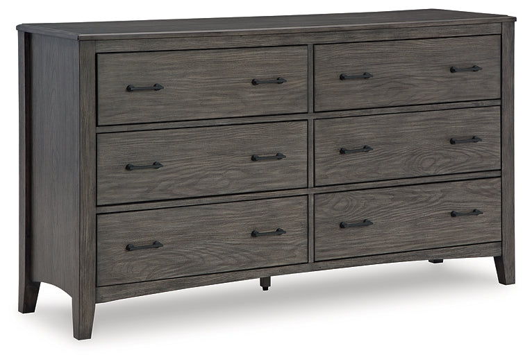 Montillan King Panel Bed with Dresser