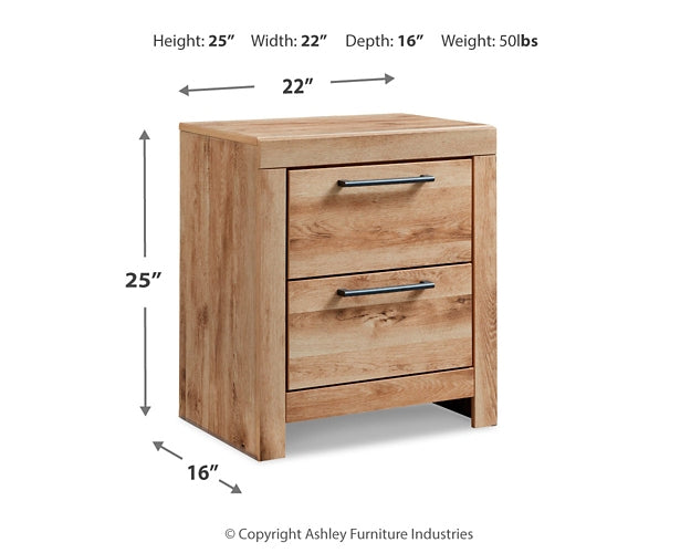 Hyanna Twin Panel Bed with Mirrored Dresser and Nightstand